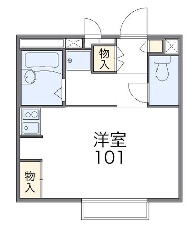 レオパレスクレール湘南台の物件間取画像